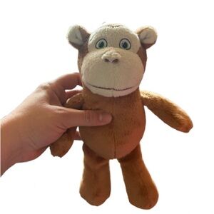 Kinder Monkey Plush Toy – Soft Brown Character Plushie